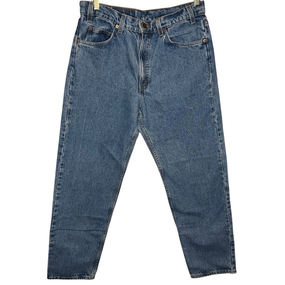 Levi Men’s 550 Relaxed Fit Stonewash Denim Blue Jeans Size 34 X 30 100% Cotton